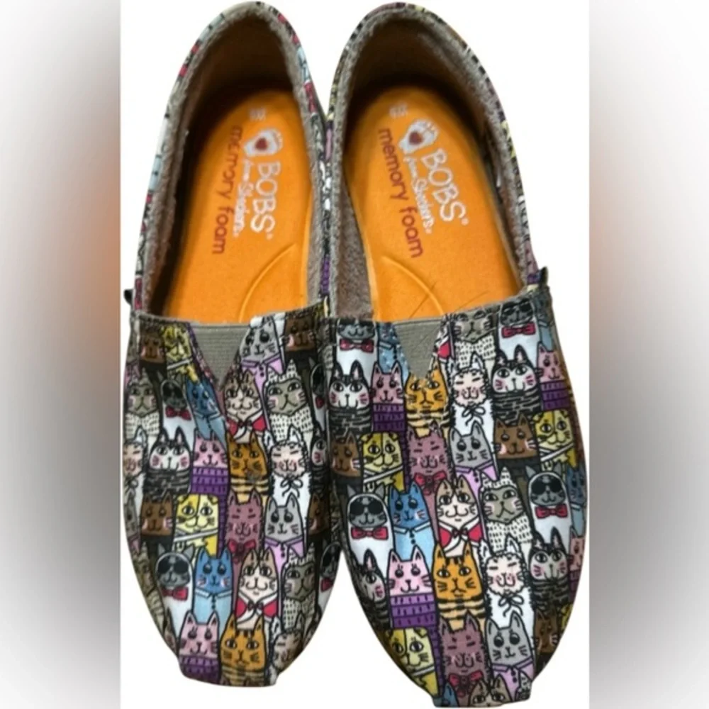 Skechers Orange and Purple Moccasins with Playful Design
